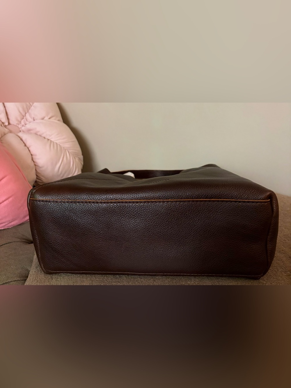 Portland Leather Goods Premium Naomi Oversized Bag in Coldbrew - NWOT - Picture 4 of 8